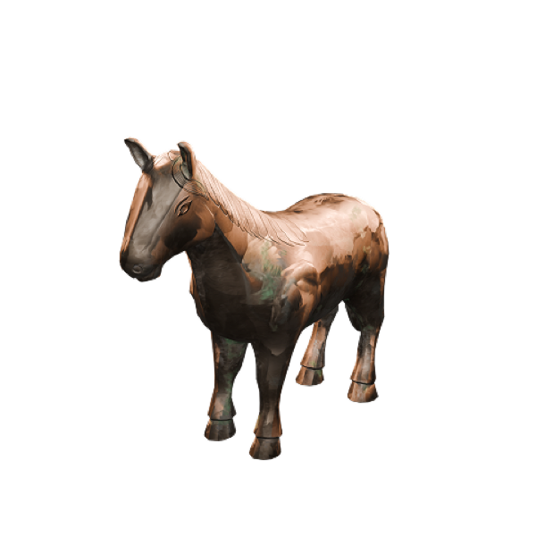 Chinese porcelain horse